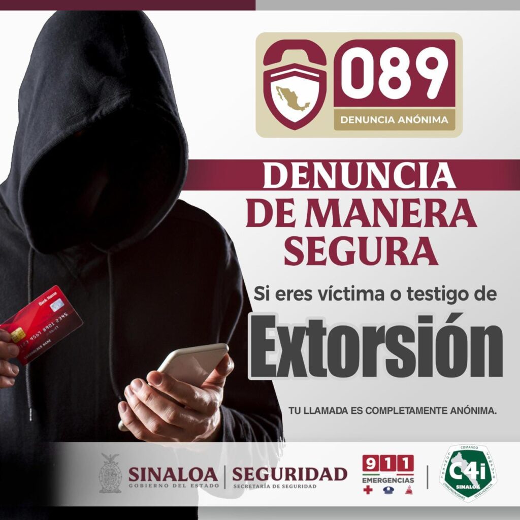 Flyer de extorsión 