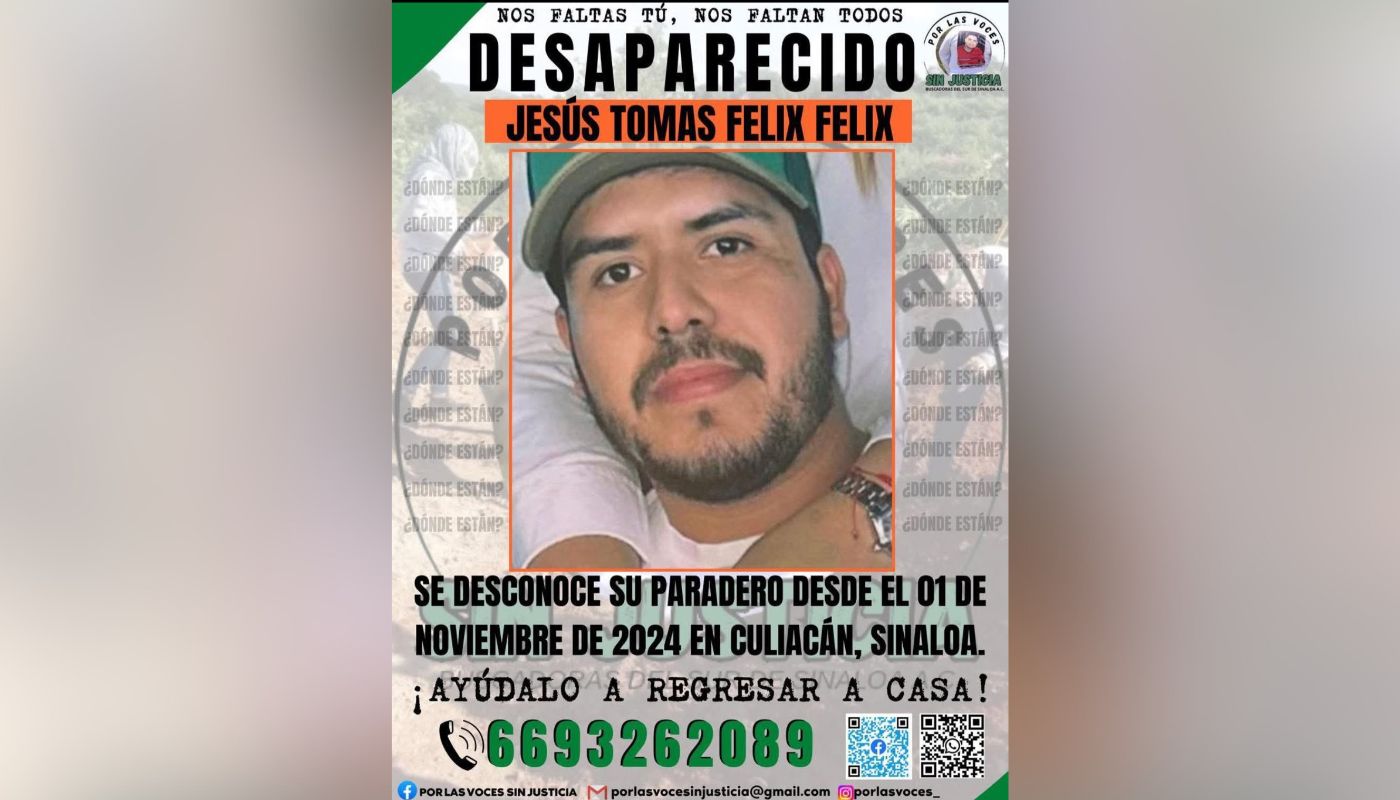 Ficha de búsqueda de una persona con información y una fotografía