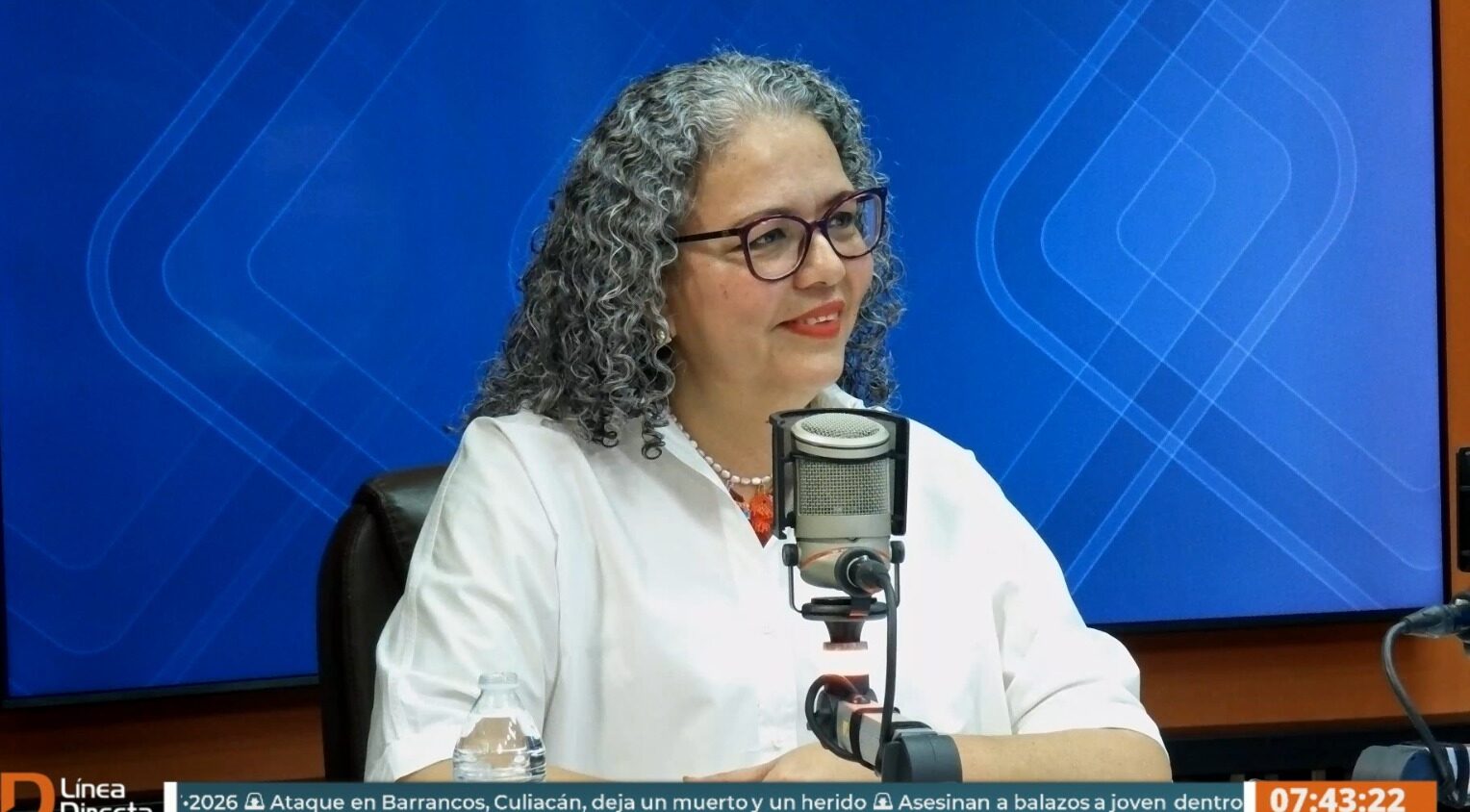 Graciela Domínguez en entrevista en Línea Directa