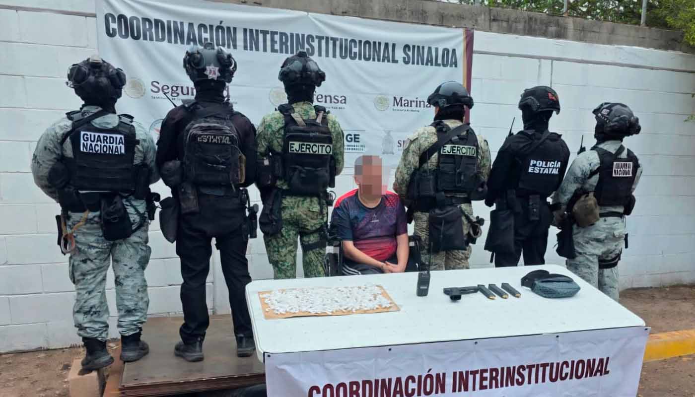 Hombre en silla de ruedas detenido en Culiacán