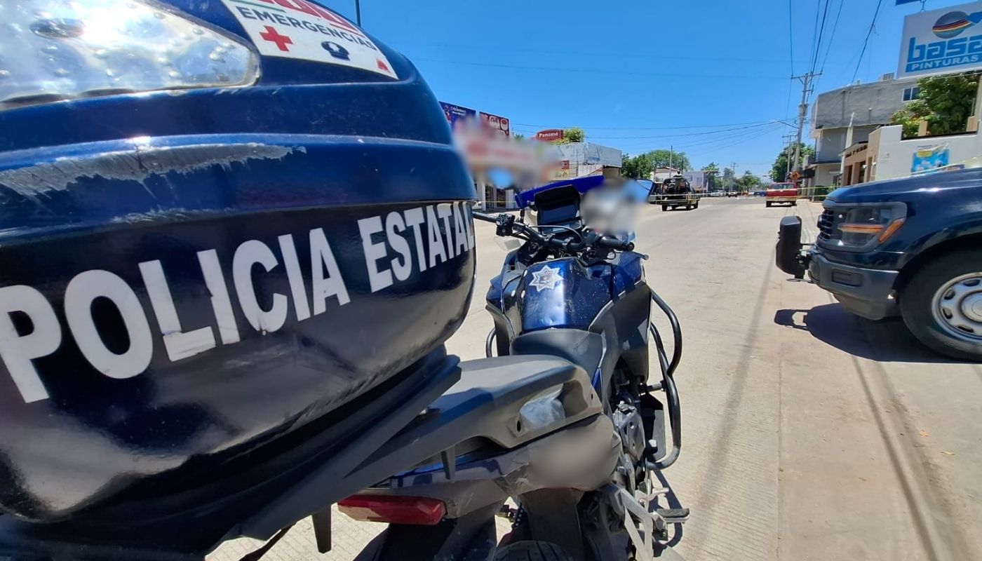 Motocicleta de la Policía Estatal