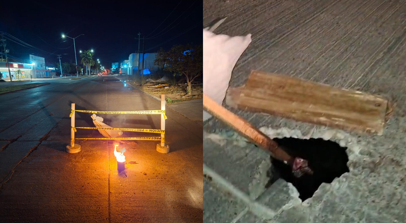 Gobierno de Ahome atiende hundimiento detectado