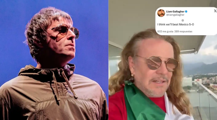 Liam Gallagher pronostica sobre el Inglaterra-México y Fher de Maná le responde en redes.