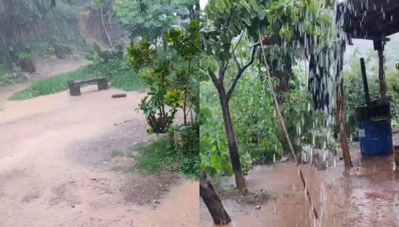Lluvia moderada en la zona serrana de Choix.