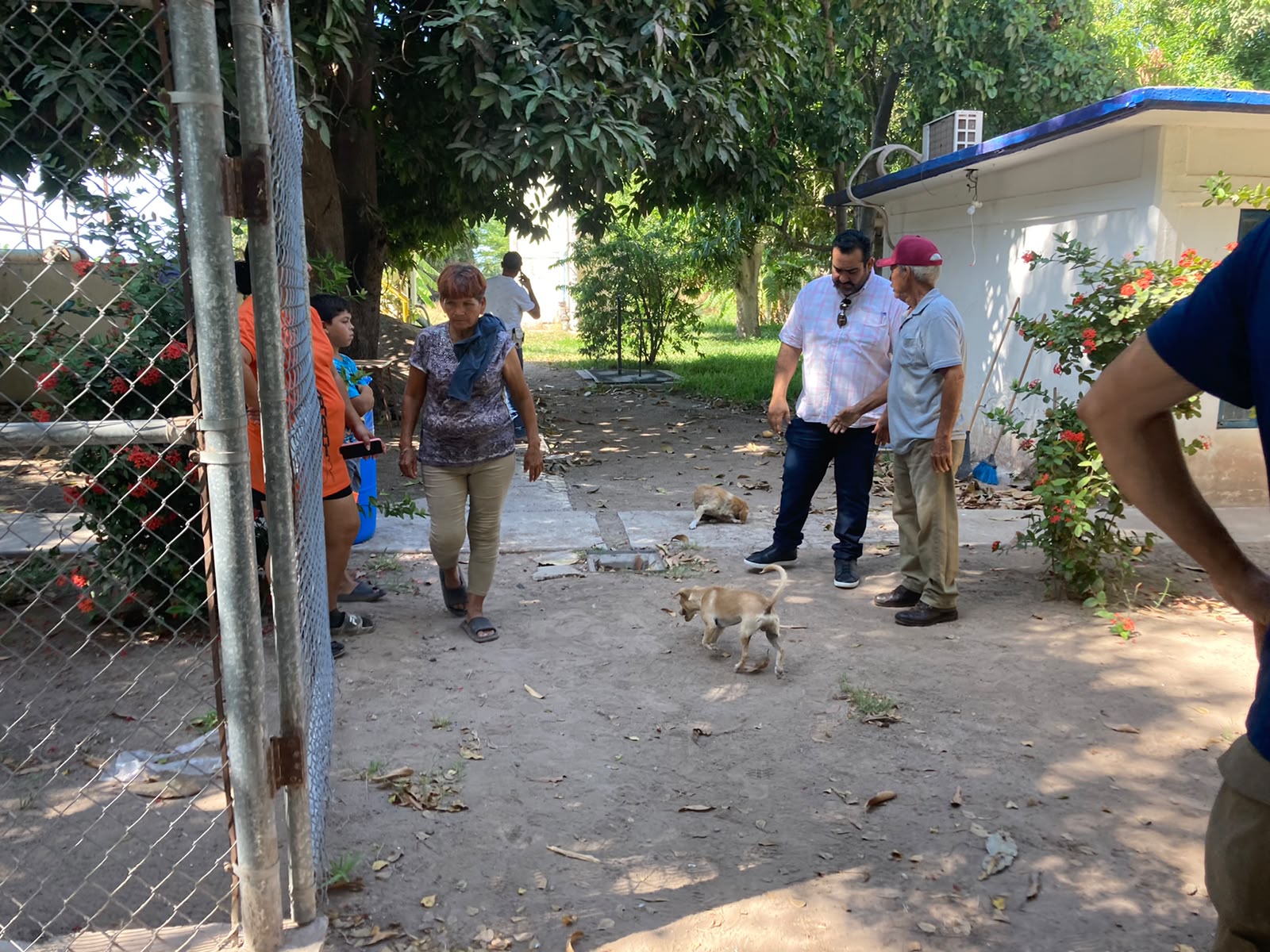Vecinos manifestandose