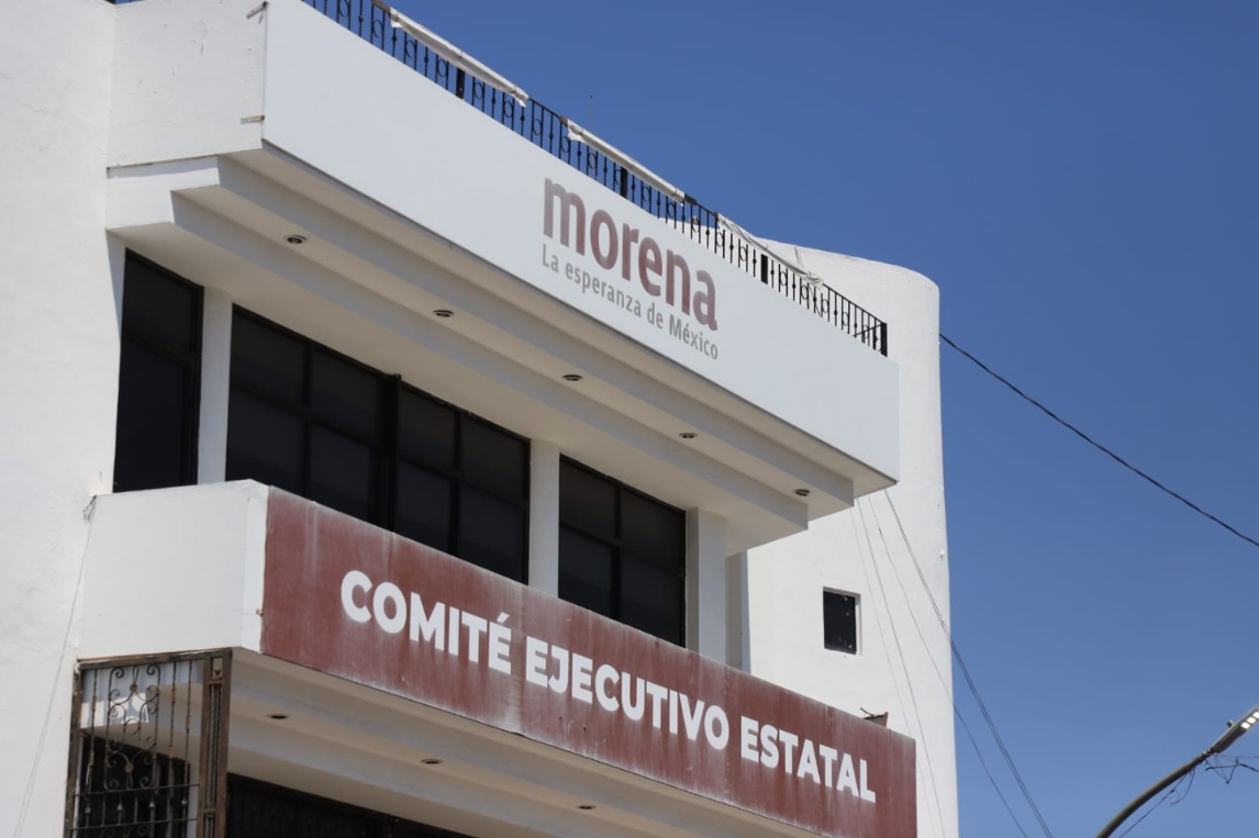 Fachada de oficinas de Morena en Sinaloa