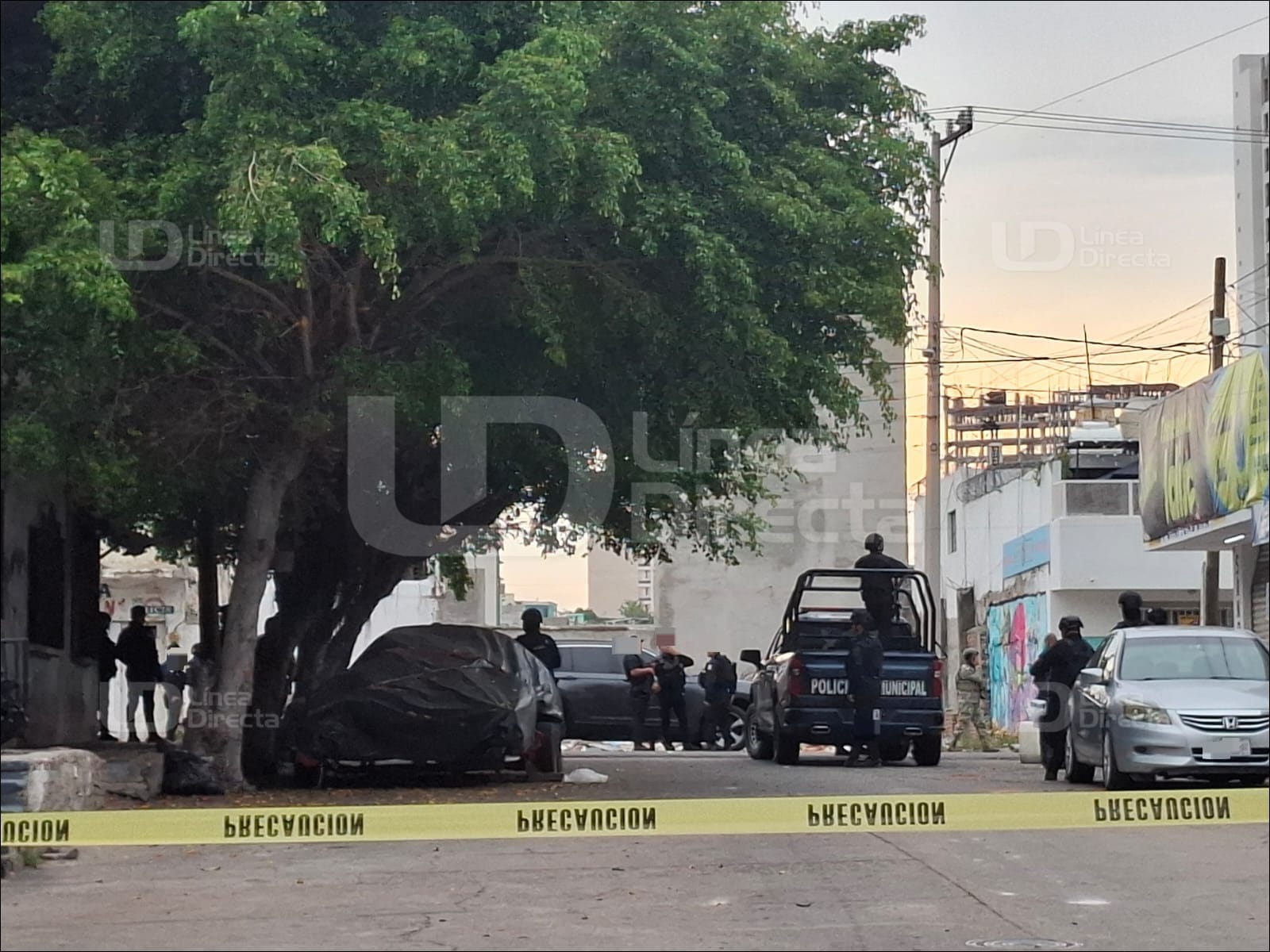 Movilización policial crimen