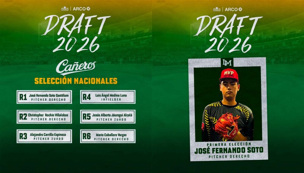 Nacionales en el draft de Cañeros 2026