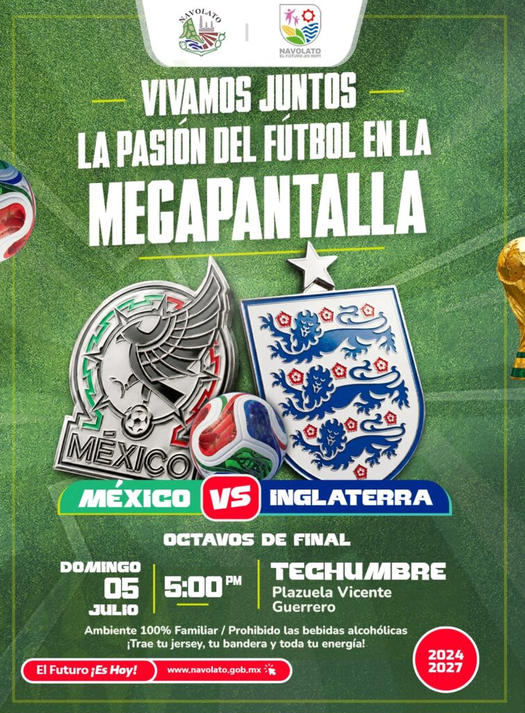 Flyer de invitación a un evento mundialista