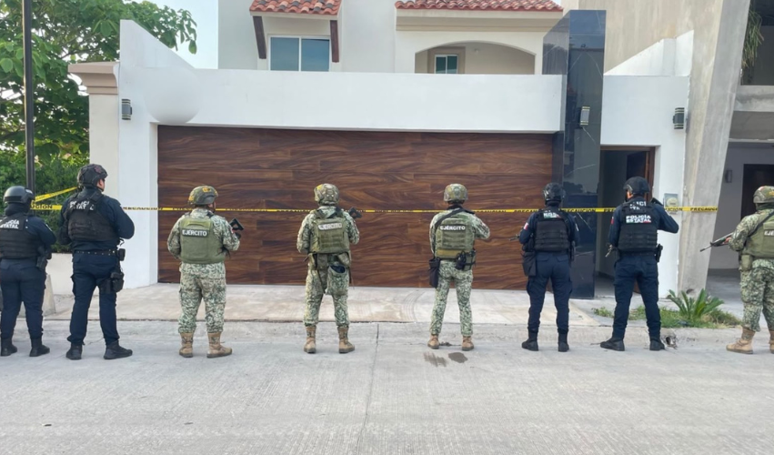 Operativo de la Secretaría de Seguridad Pública del Estado en Stanza Cantabria, Culiacán 