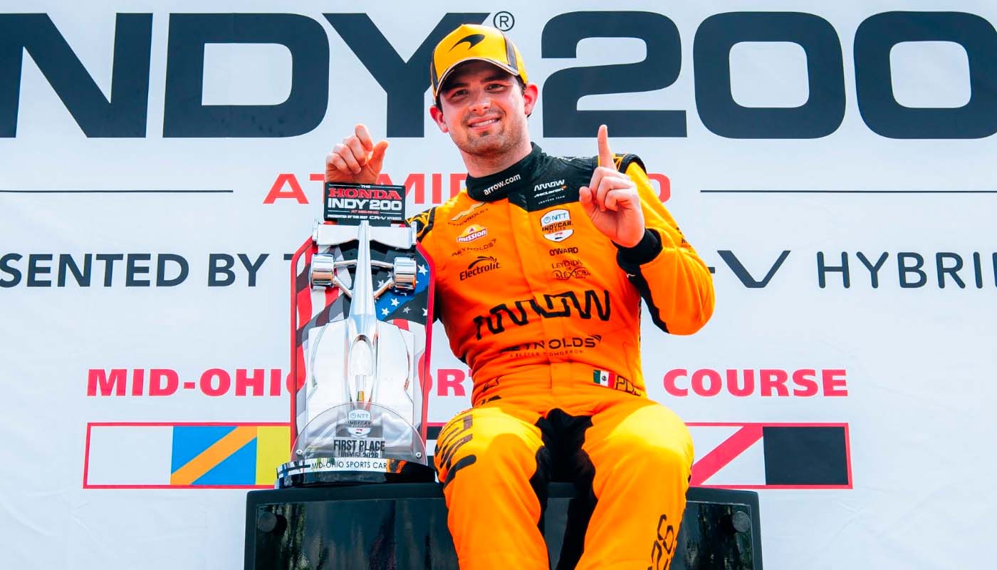 Patricio O'Ward gana Indy 200