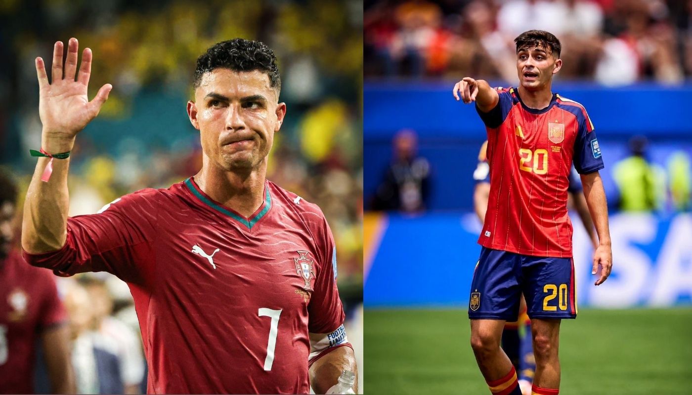 Cristiano Ronaldo y Pedri González