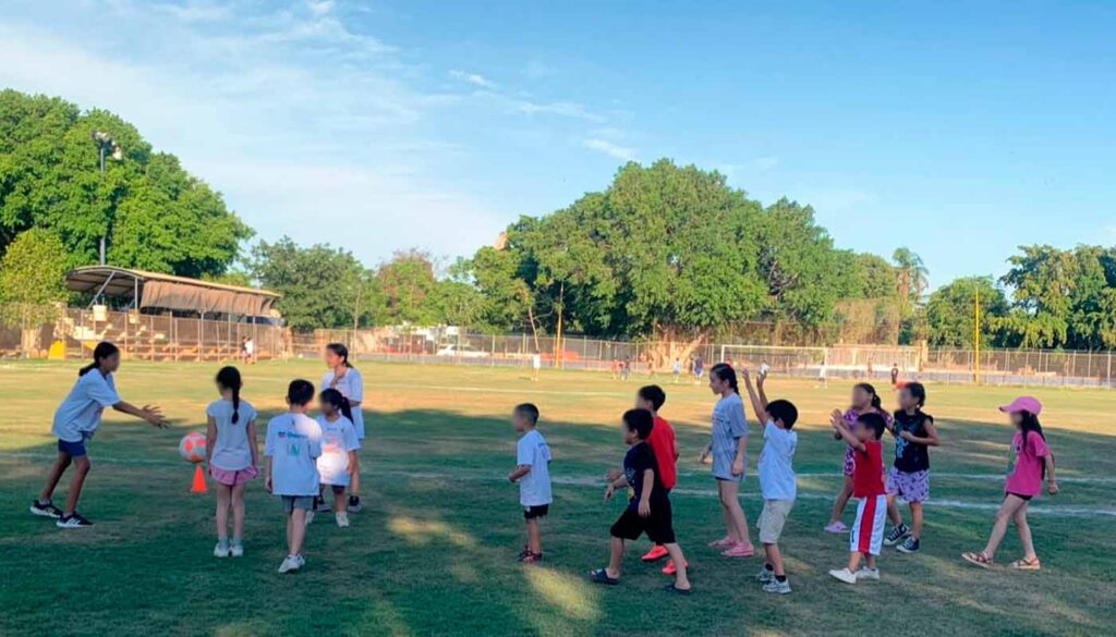 Práctica deportiva en Ahome