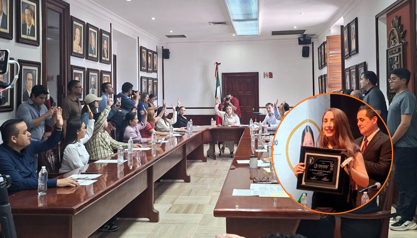 Sesión de cabildo en Culiacán donde se habló del Premio Coltzin.