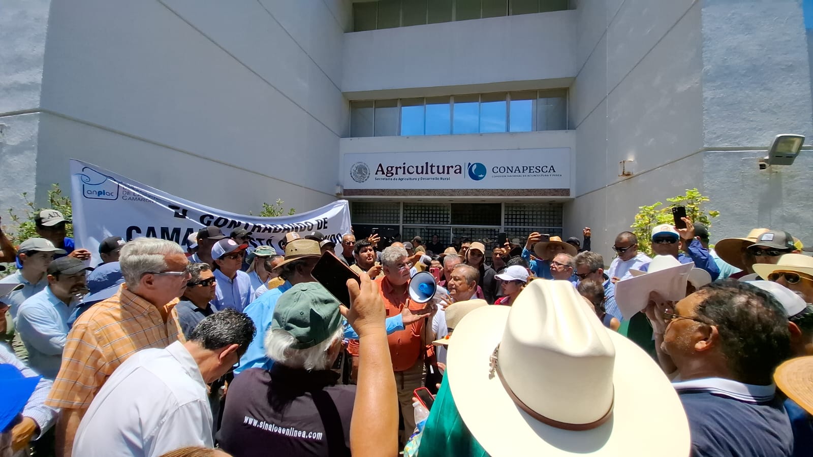 Productores acuícolas anuncian marcha y toma de edificio de la Conapesca