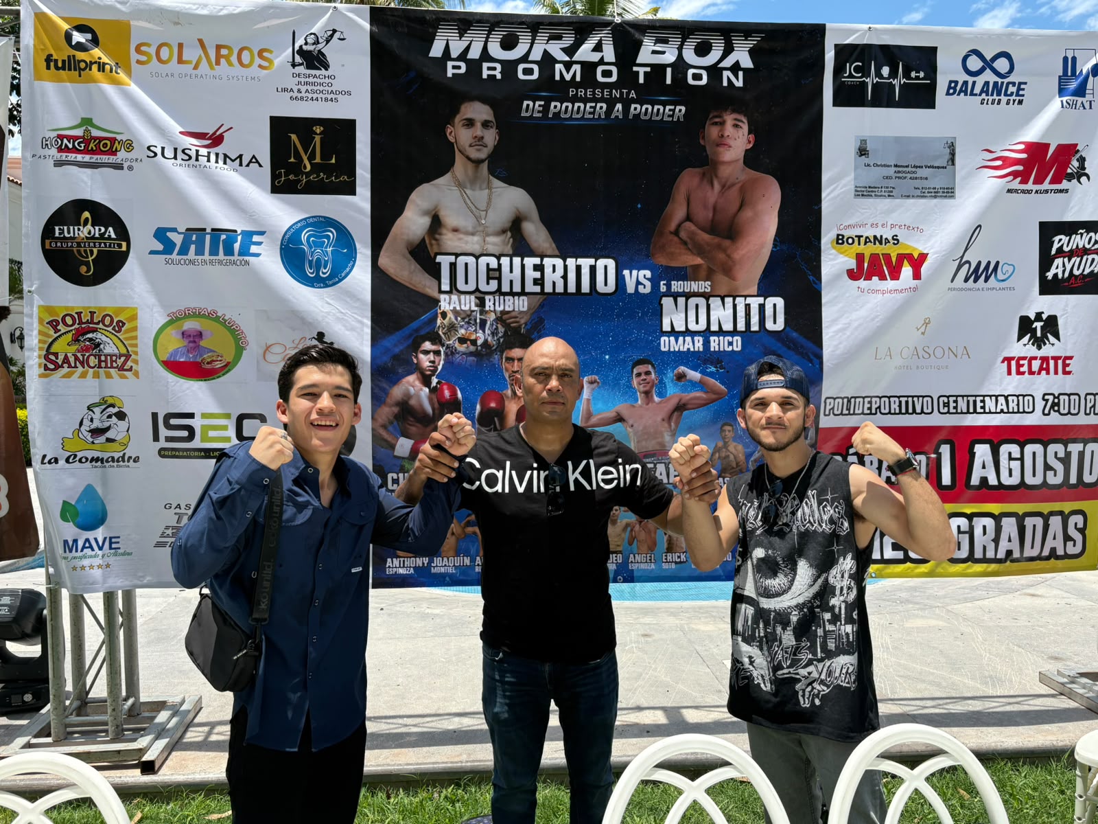 Rueda de prensa para anunciar el Raúl Rubio vs Omar Rico.