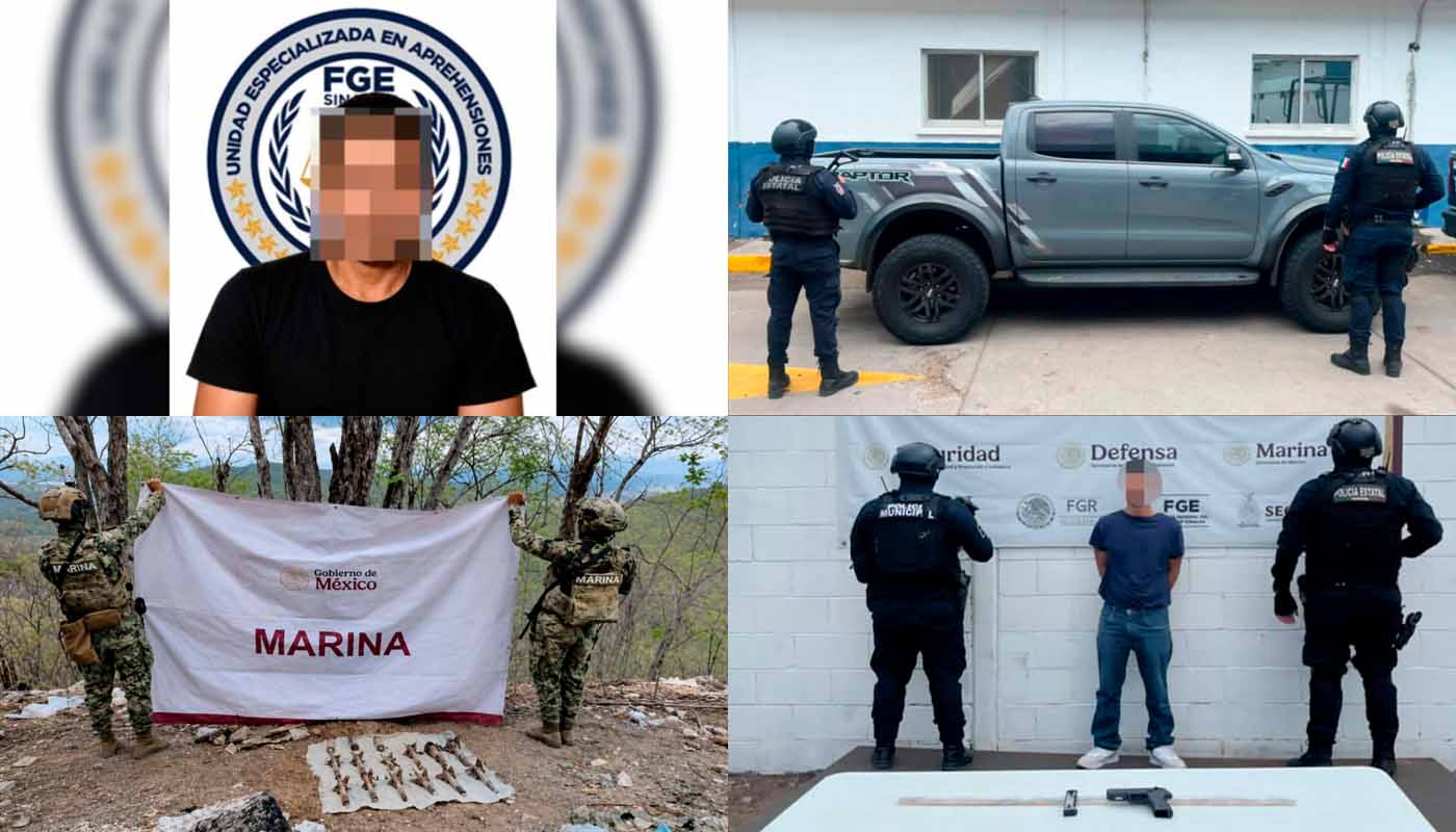 Detenciones y aseguramientos del 3 de julio de 2026 en Sinaloa