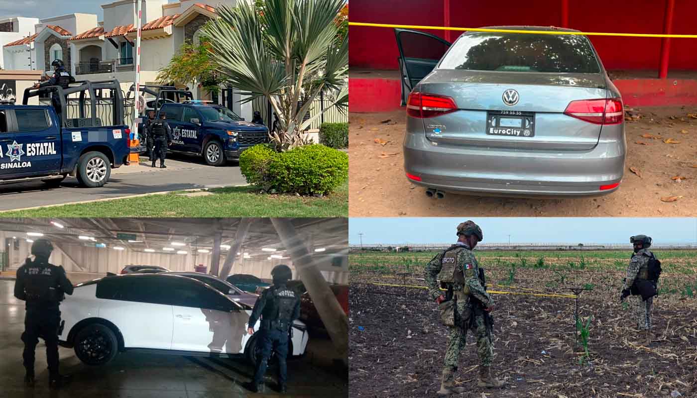 Operativos y aseguramientos en Sinaloa el 6 de julio de 2026