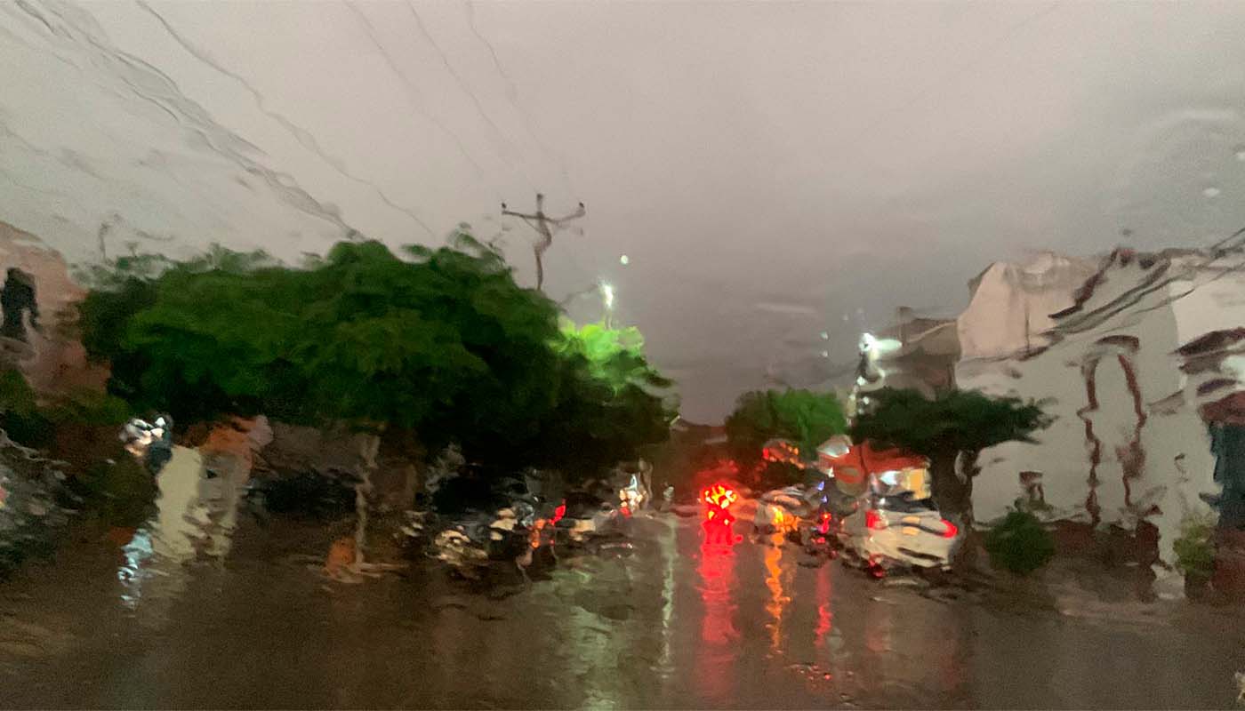 Se registran lluvias en Culiacán