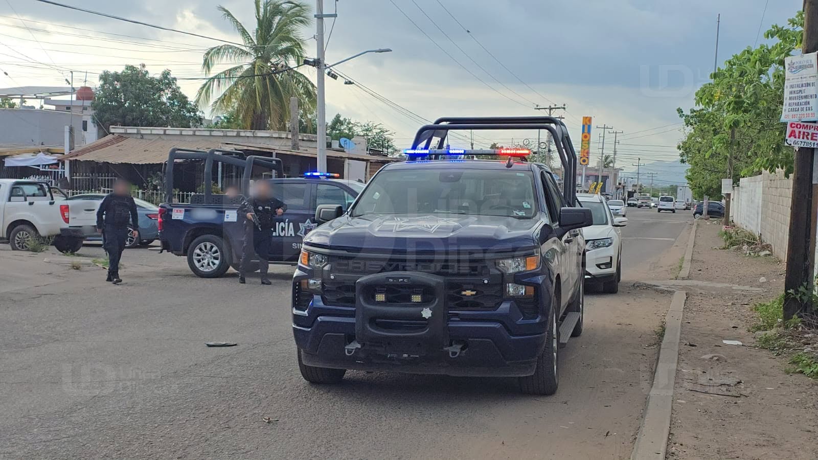 Patrulla de la Fiscalía en un hecho de violencia