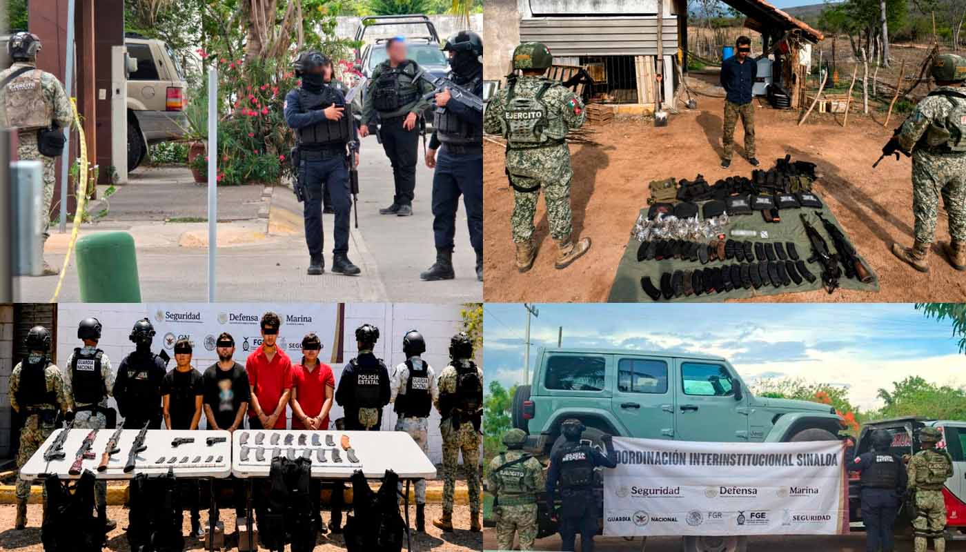 Movilizaciones, aseguramientos y detenciones del 1 de julio de 2026 en Sinaloa