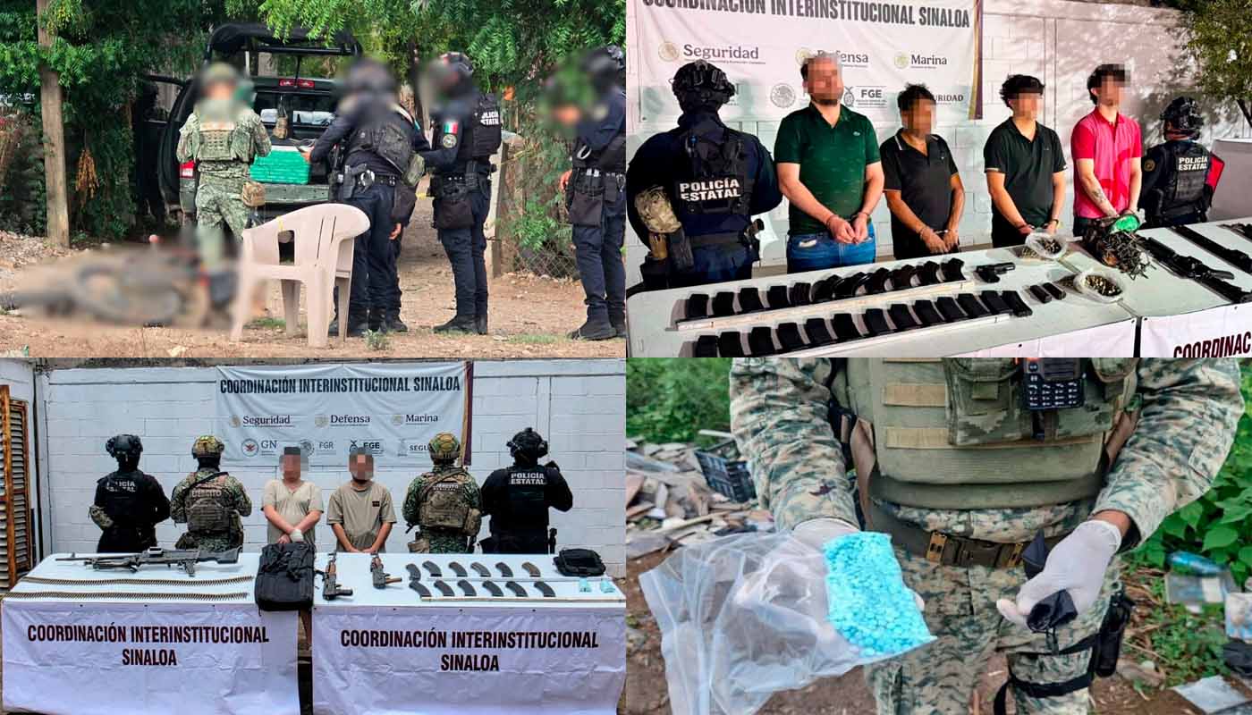 Aseguramientos y detenciones del 15 de julio del 2026 en Sinaloa