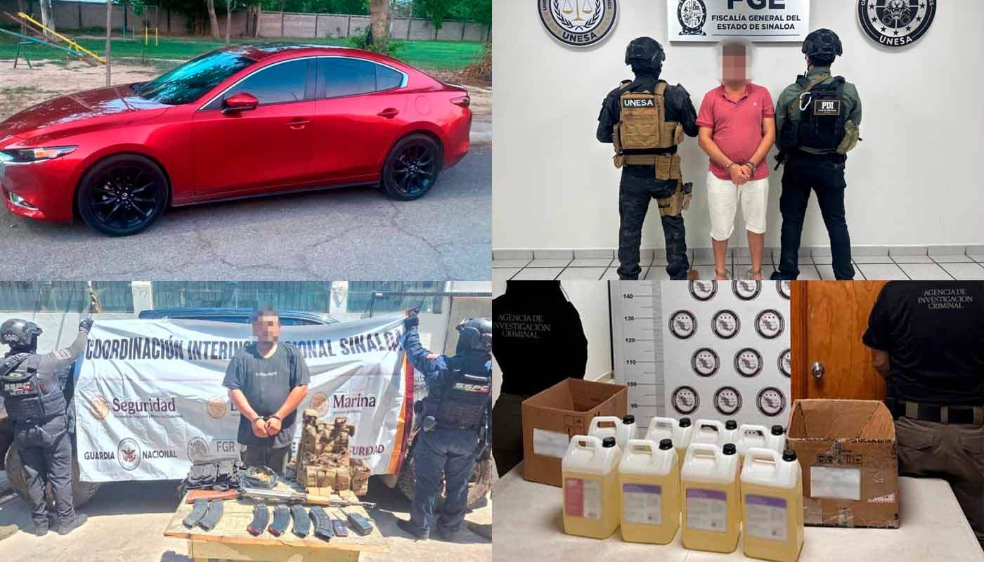 Aseguramientos y detenidos del 20 de julio de 2026