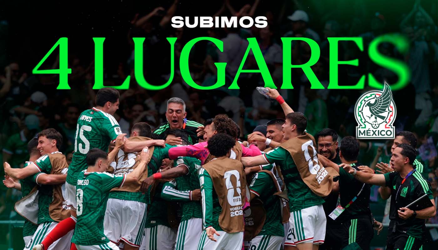 Selección Mexicana mejora en el ranking mundial y está en el top 10