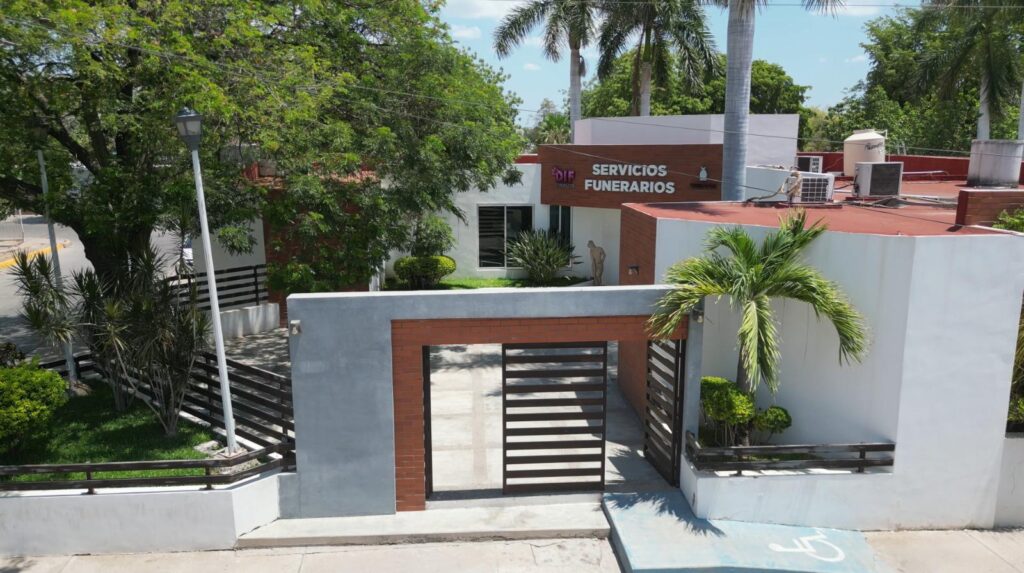 Fachada de servicios funerarios del DIF