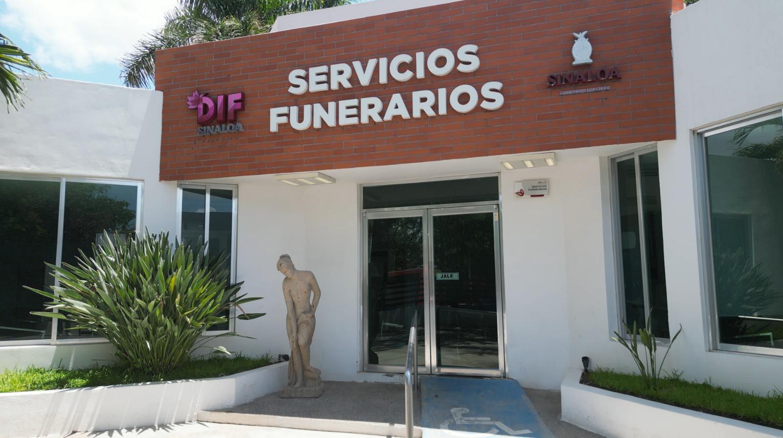 Fachada de servicios funerarios del DIF