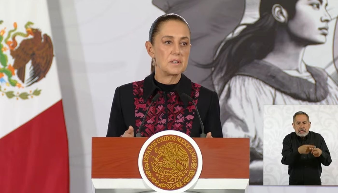 Claudia Sheinbaum en la conferencia mañanera