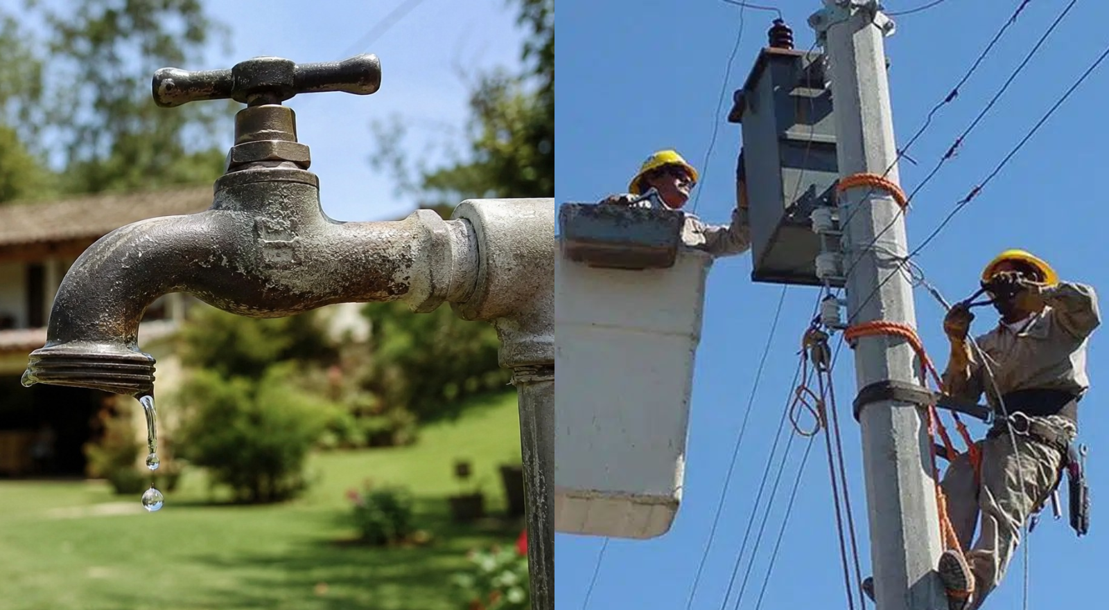 Servicios de agua y luz serán suspendidos