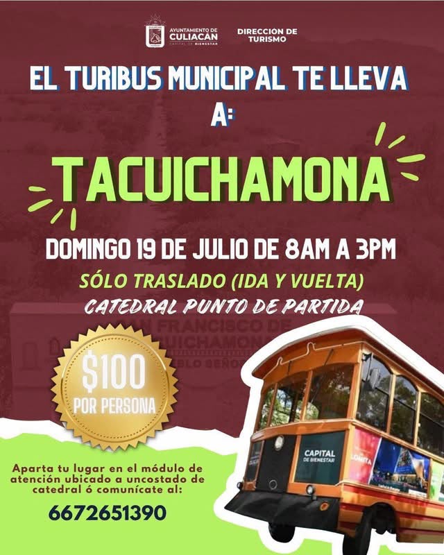 Flyer de un viaje en turibus