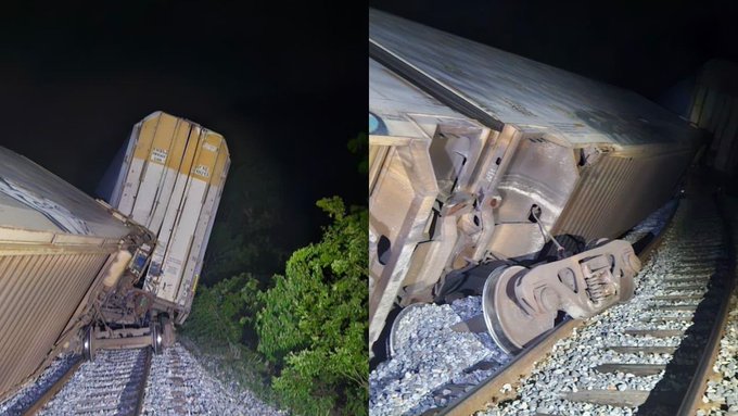 Se registra nuevo descarrilamiento del Tren Interoceánico en Oaxaca
