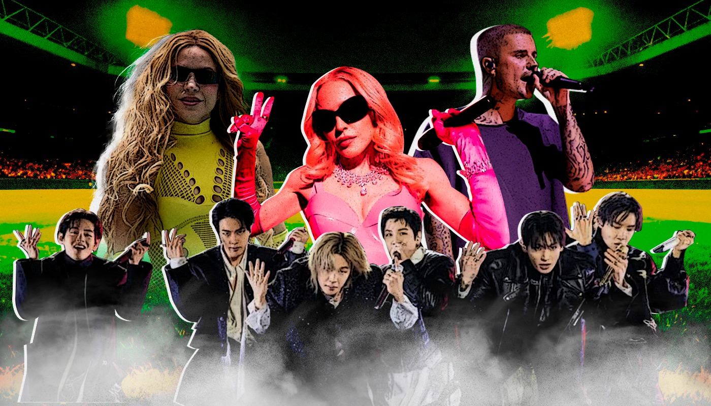 Madonna, Justin Bieber, Shakira y BTS encabezarán el show de medio tiempo de la clausura del Mundial 2026.