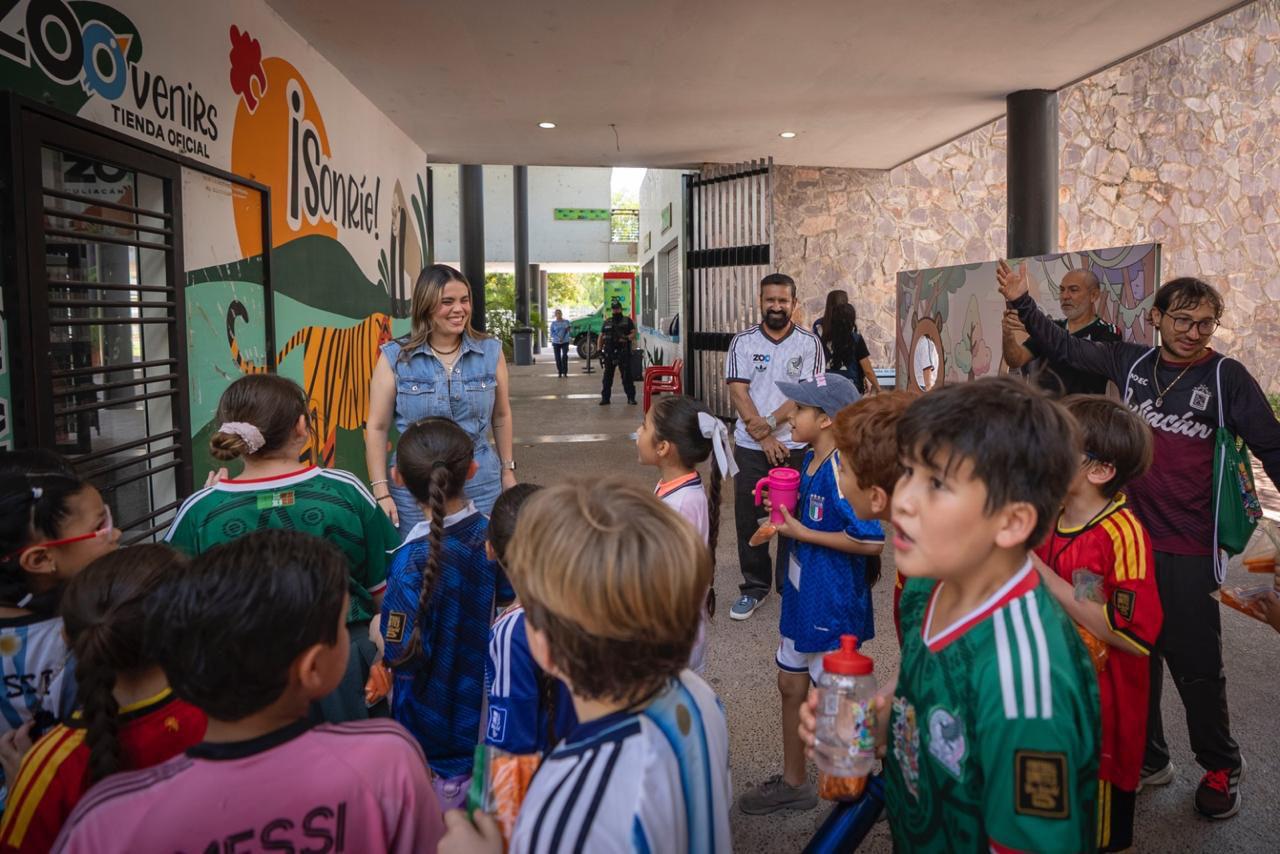 Niños en zoológico de Culiacán