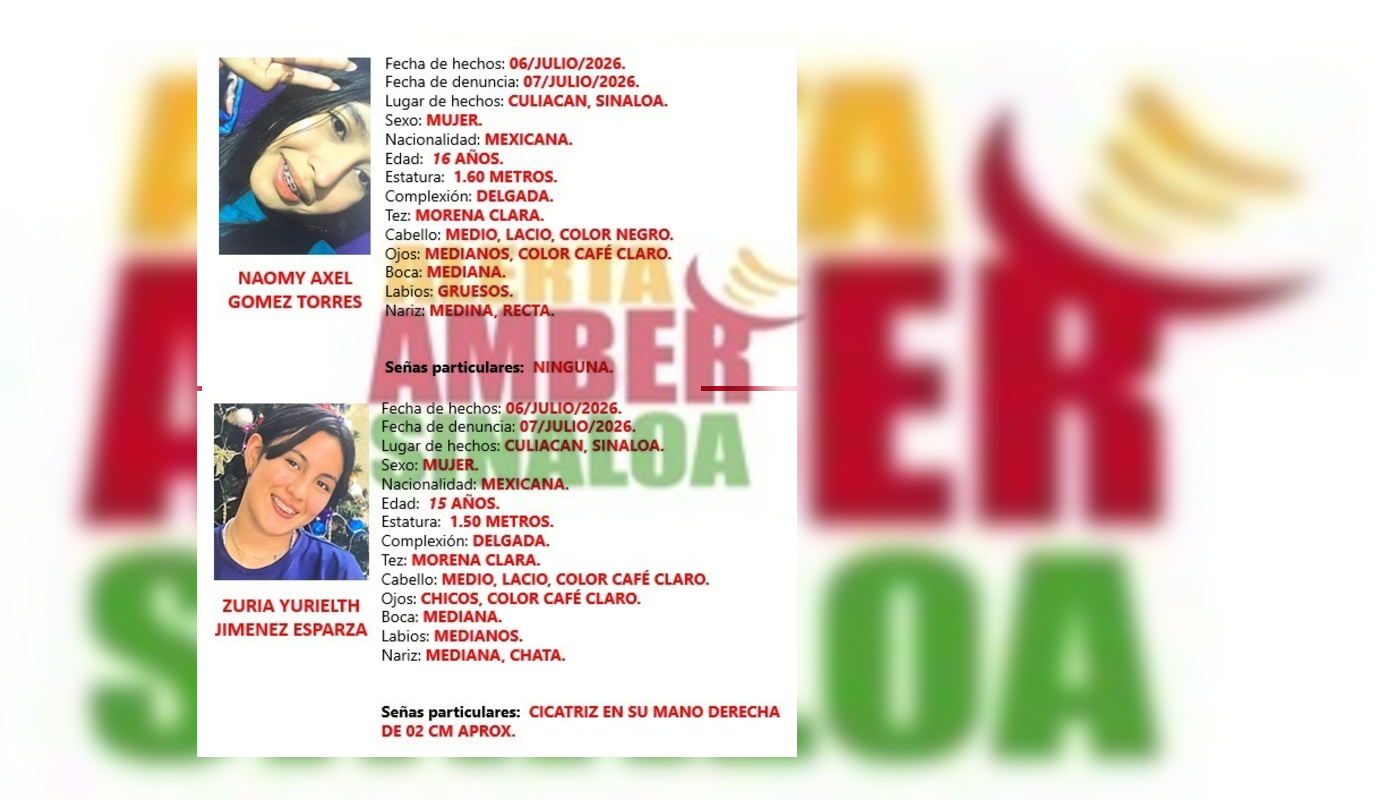 desaparecidas alerta amber