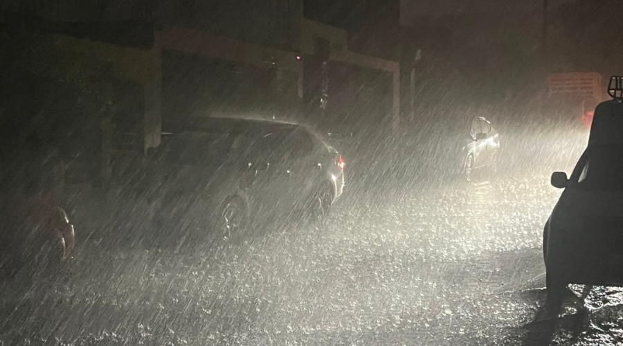 Se registra lluvia en la ciudad de Culiacán