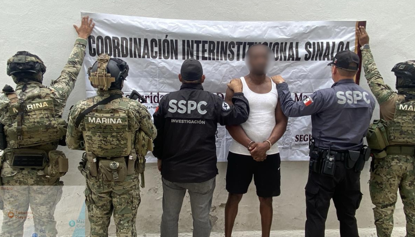 Detienen en Mazatlán a uno de los 10 más buscados por la justicia de Michigan, Estados Unidos.
