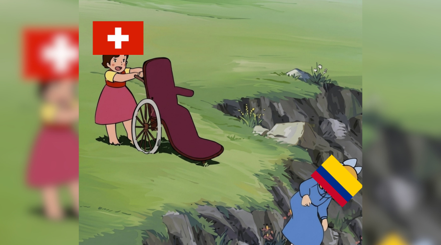 Memes Colombia vs Suiza.