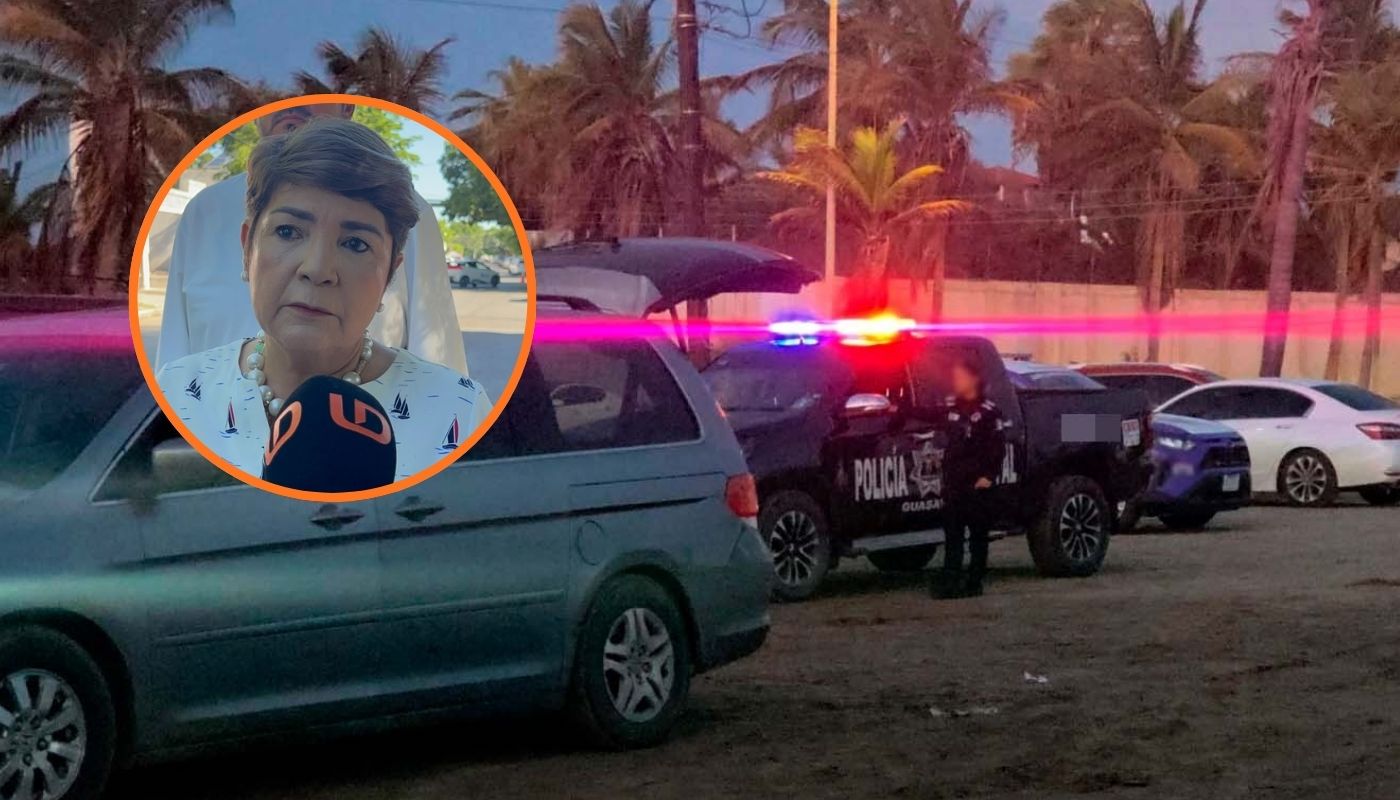 Policía Municipal junto Cecilia Ramírez