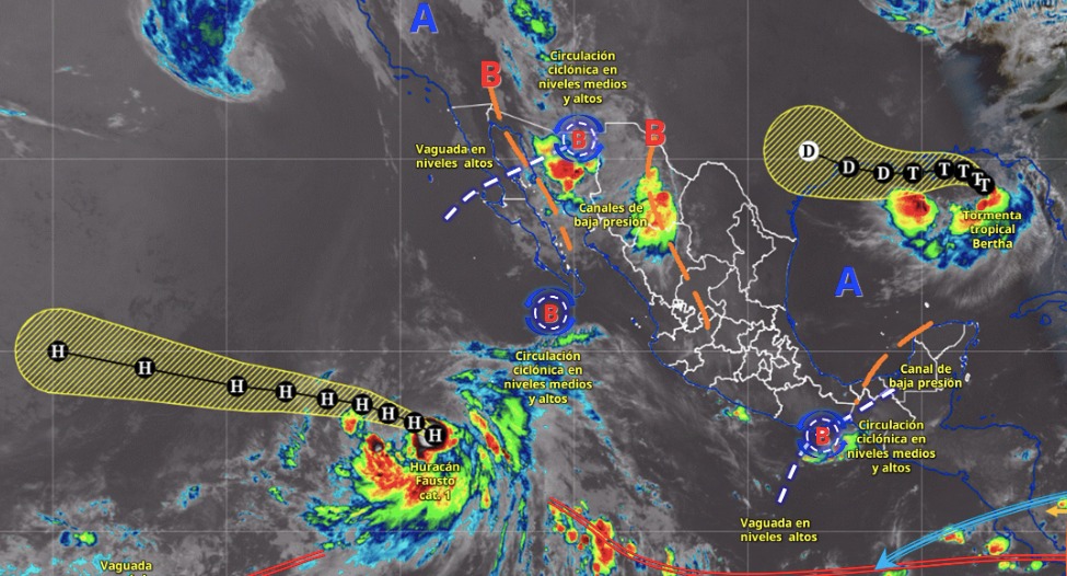 sistemas metereológicos activos