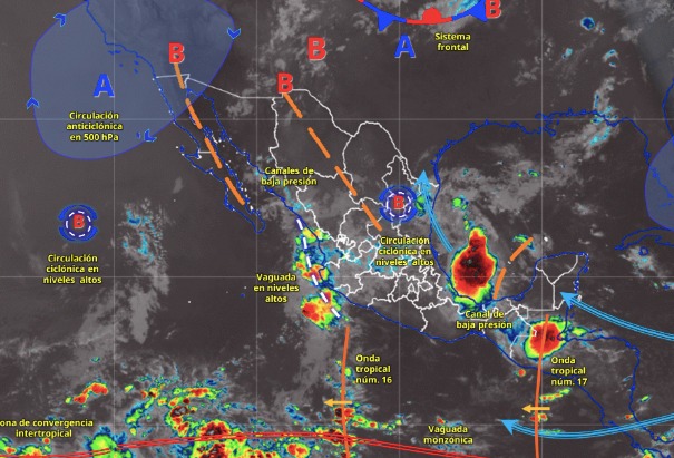 sistemas metereológicos activos