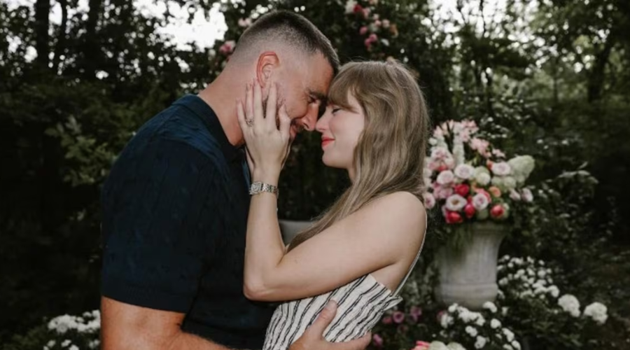 Taylor Swift y Travis Kelce.