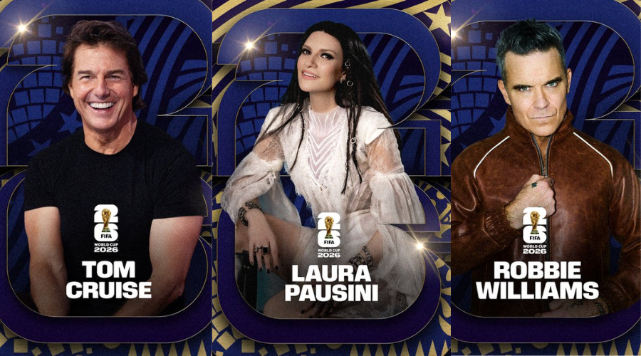 Tom Cruise, Laura Pausini y Robbie Williams, participarán en la ceremonia previa a la final del Mundial 2026.